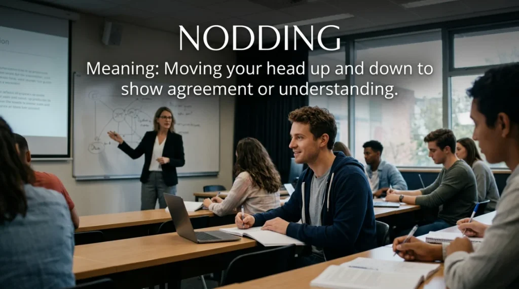 synonyms for nodding