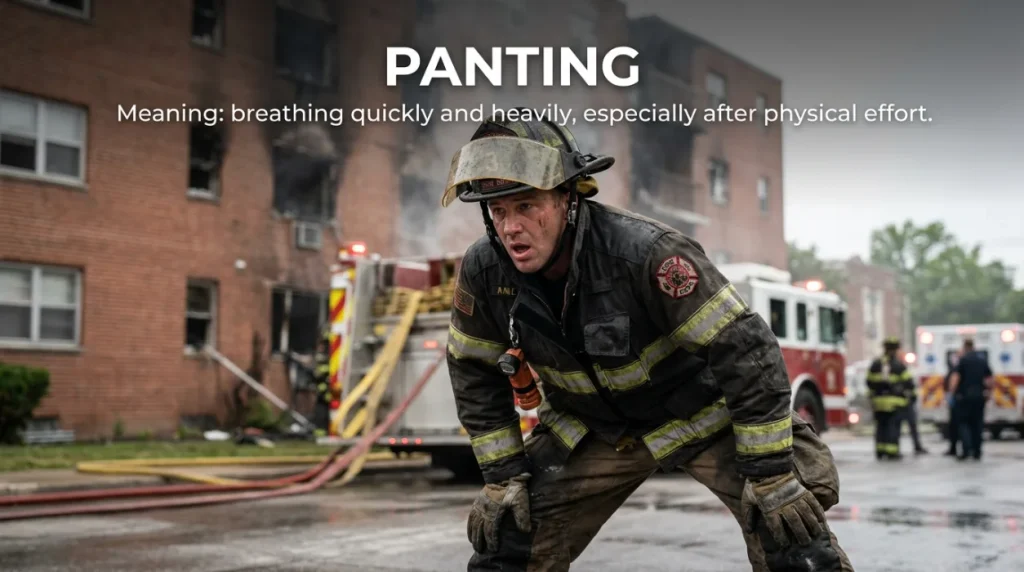 synonyms for panting