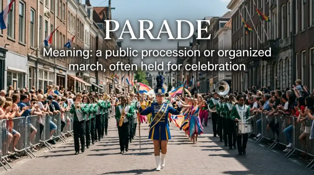 synonyms for parade