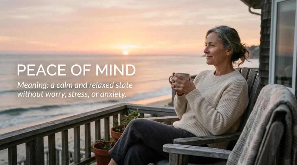 synonyms for peace of mind