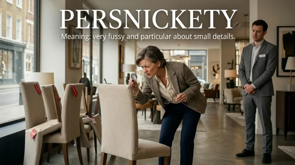 Synonyms for Persnickety