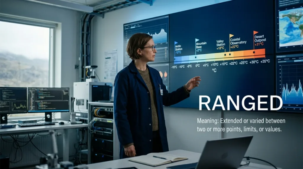 synonyms for ranged