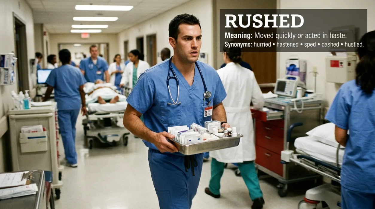 synonyms for rushed