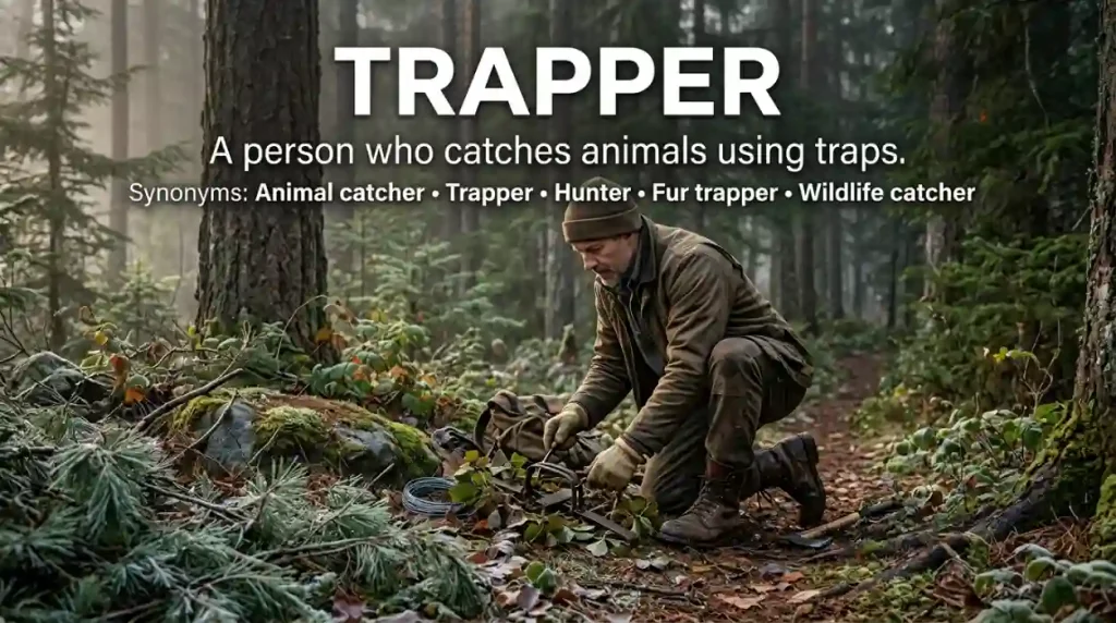 Synonyms for Trapper and their meanings