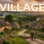 synonyms for village