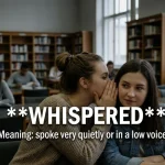 synonyms for whispered