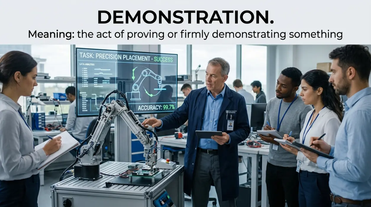 The act of proving or firmly demonstrating something.