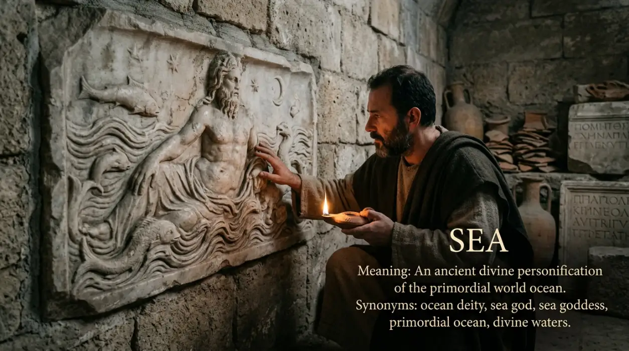 The ancient divine personification or classical origin of the world ocean.