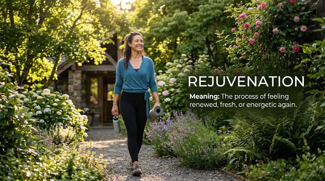 The process of feeling renewed, fresh, or energetic again.