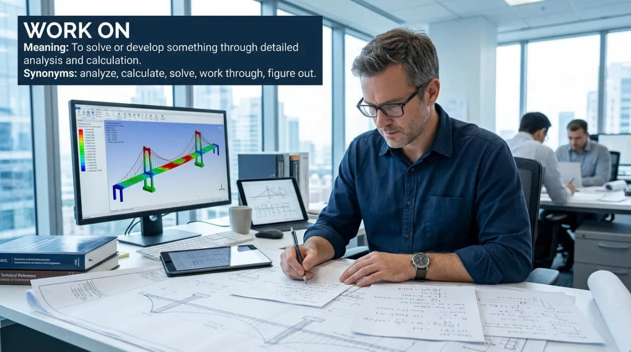 To solve a complex problem or develop details through calculation.