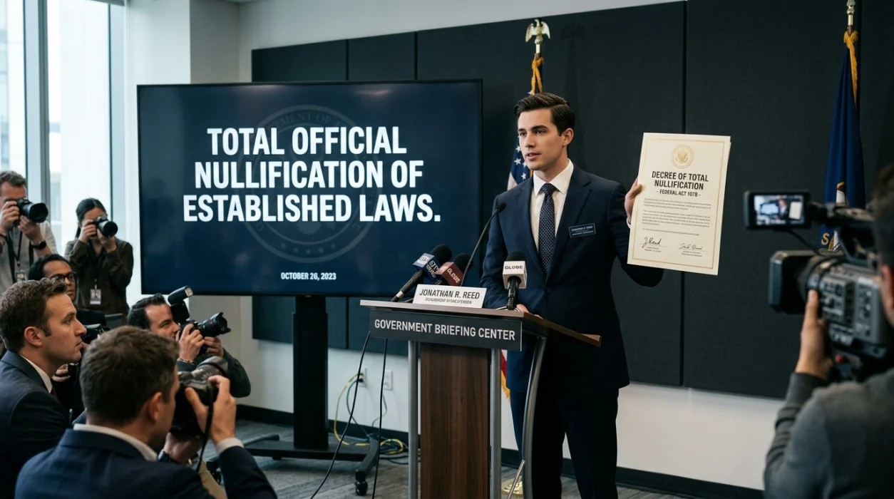 Total official nullification of established laws.