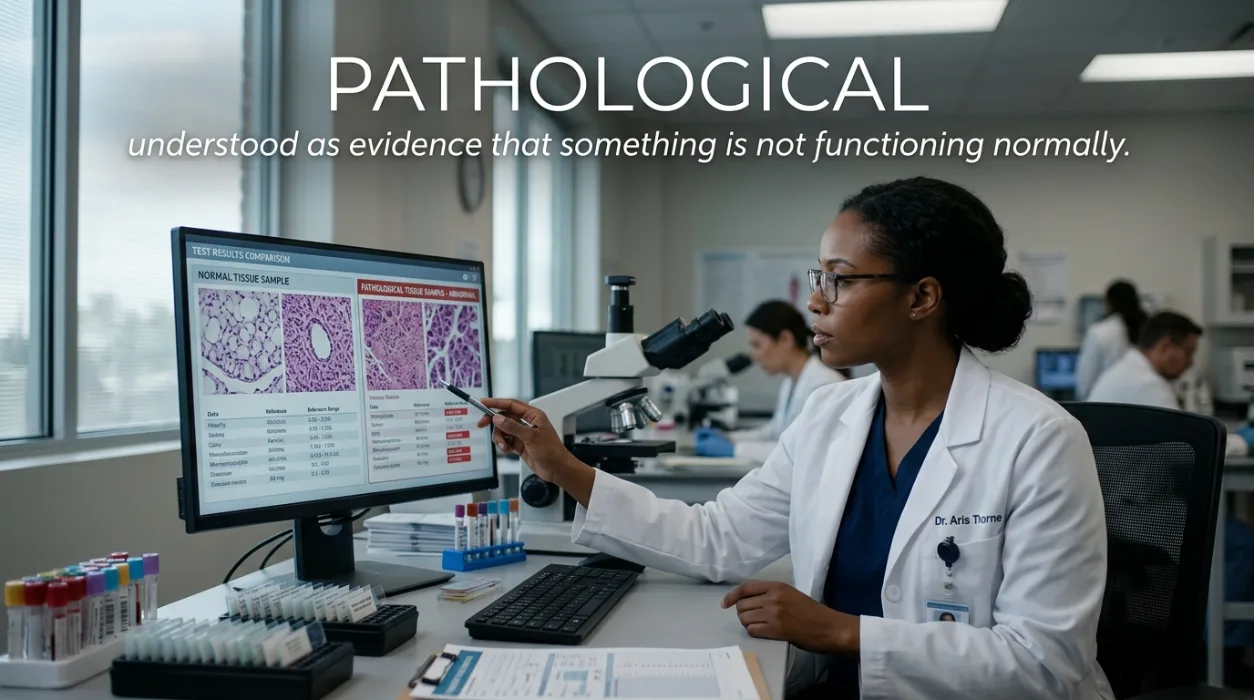 Understood as evidence that something is not functioning normally.