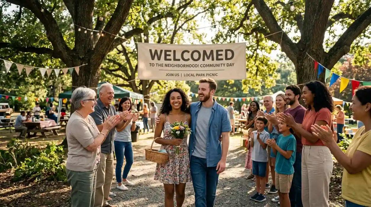 Welcomed means responded positively to or accepted something.
