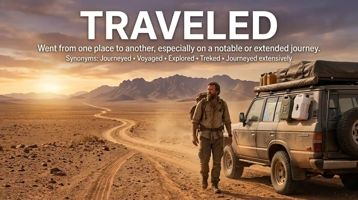 Went from one place to another, especially on a notable or extended journey.