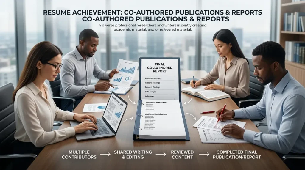 Wrote a document, publication, report, or study jointly with others.