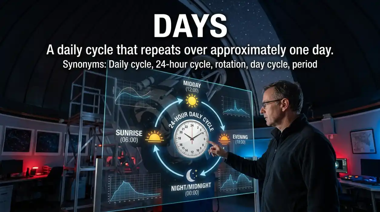 A daily cycle is a repeating sequence that occurs over approximately one day.