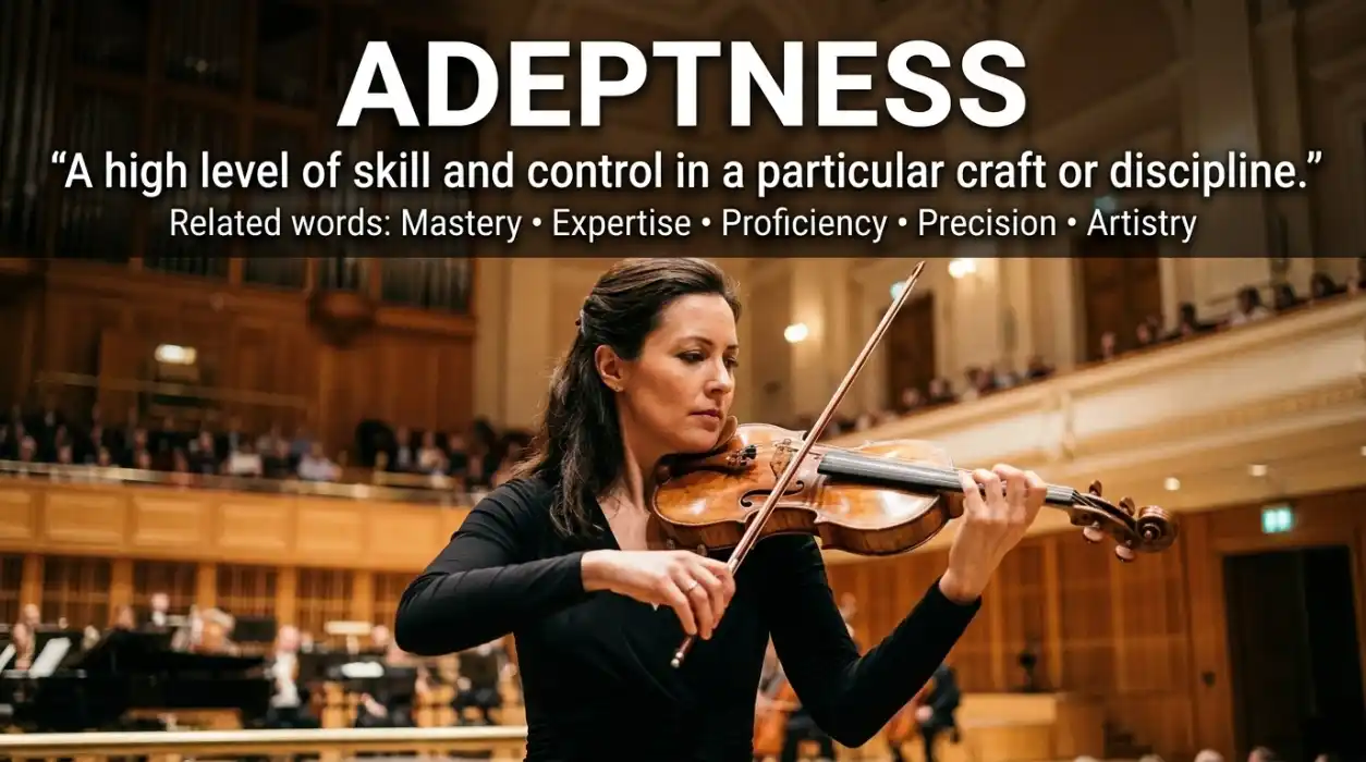 A high level of skill and control in a particular craft or discipline.