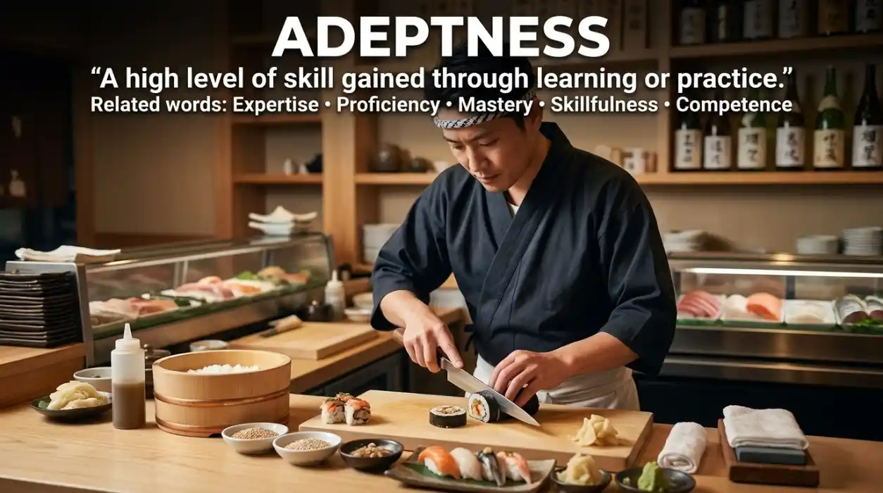 A high level of skill gained through learning or practice.
