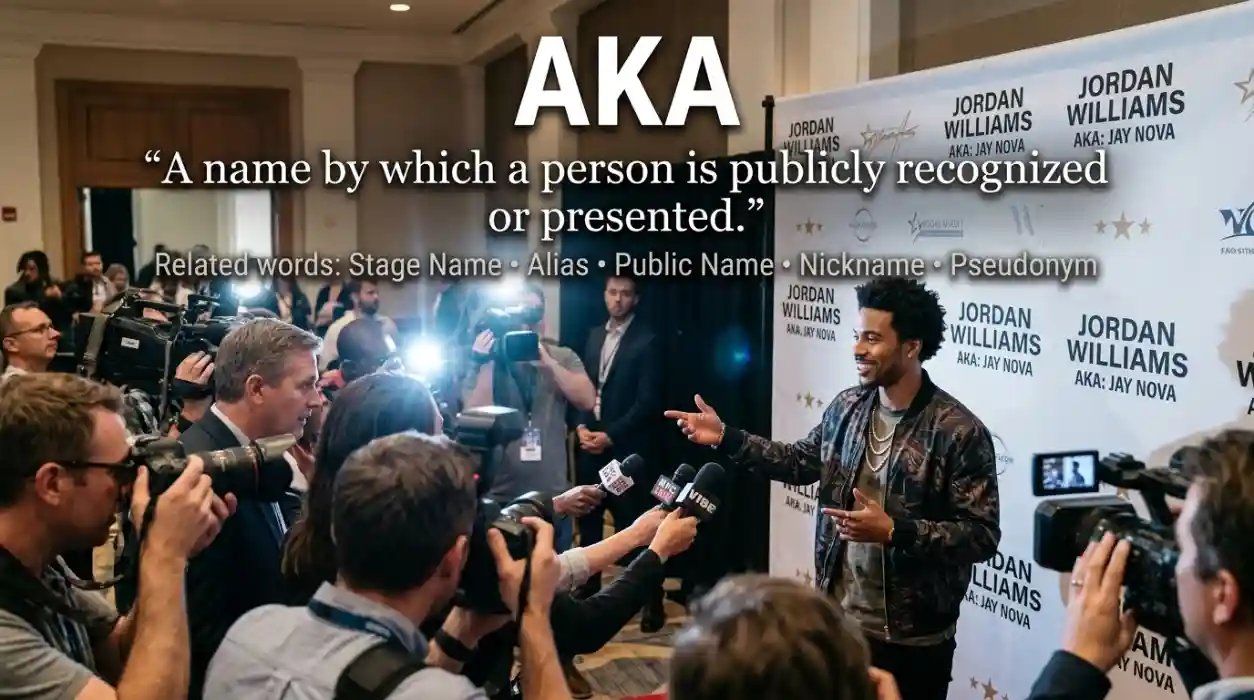 A name by which a person is publicly recognized or presented.