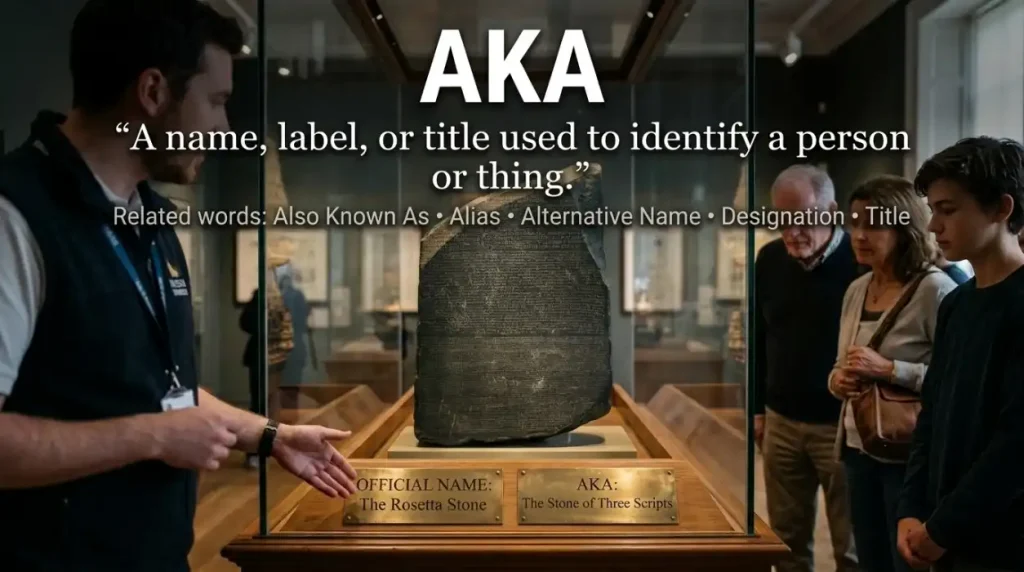 A name, label, or title assigned to identify something or someone.