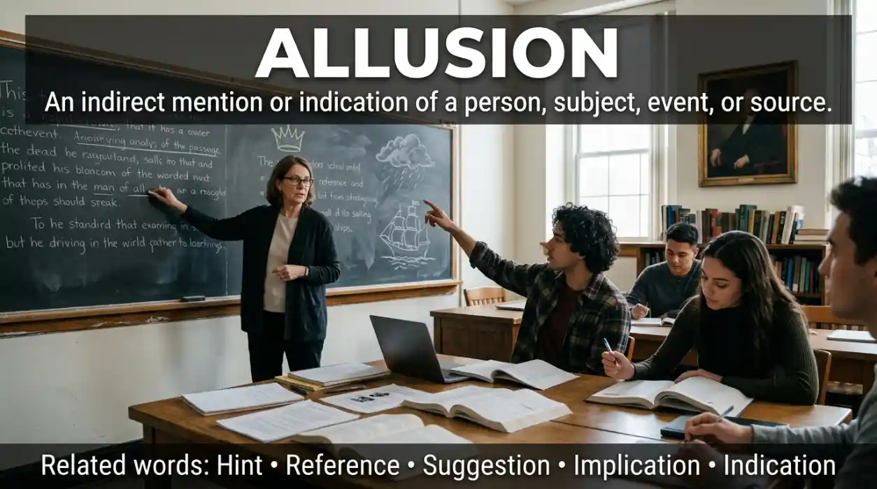 A reference is a mention or indication of a person, subject, event, or source.
