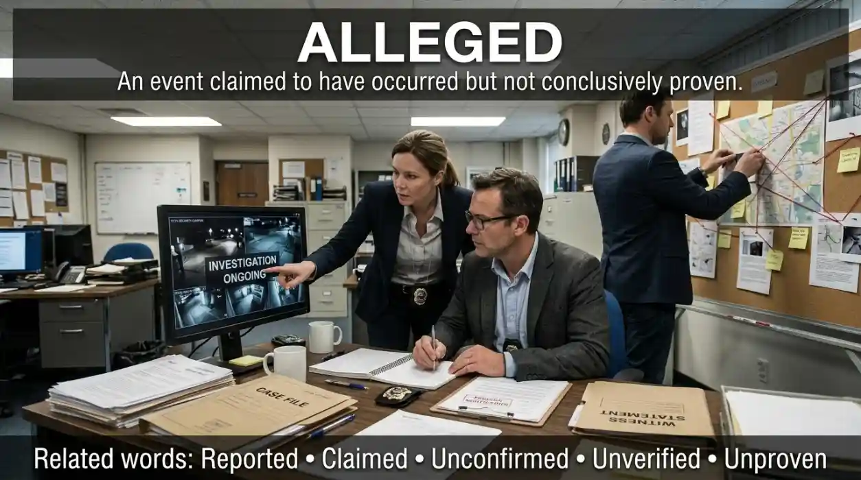  An event that someone claims occurred but that has not been conclusively established.
