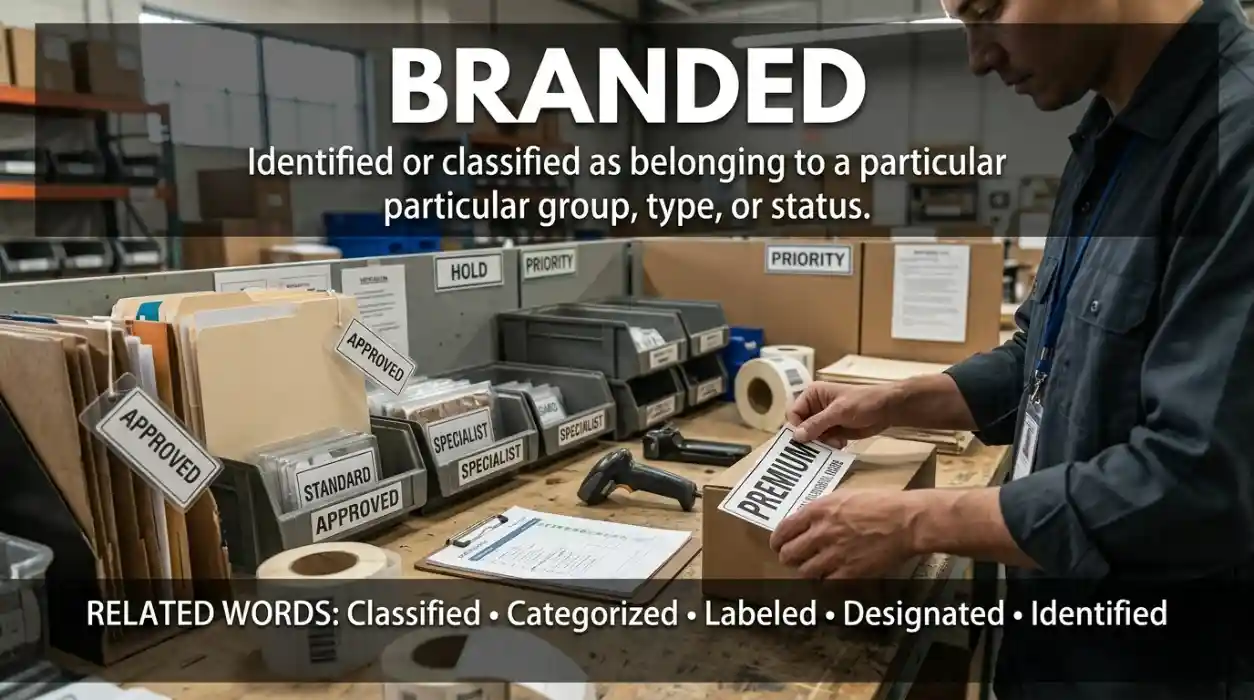 Assigned to a particular group, type, or status.