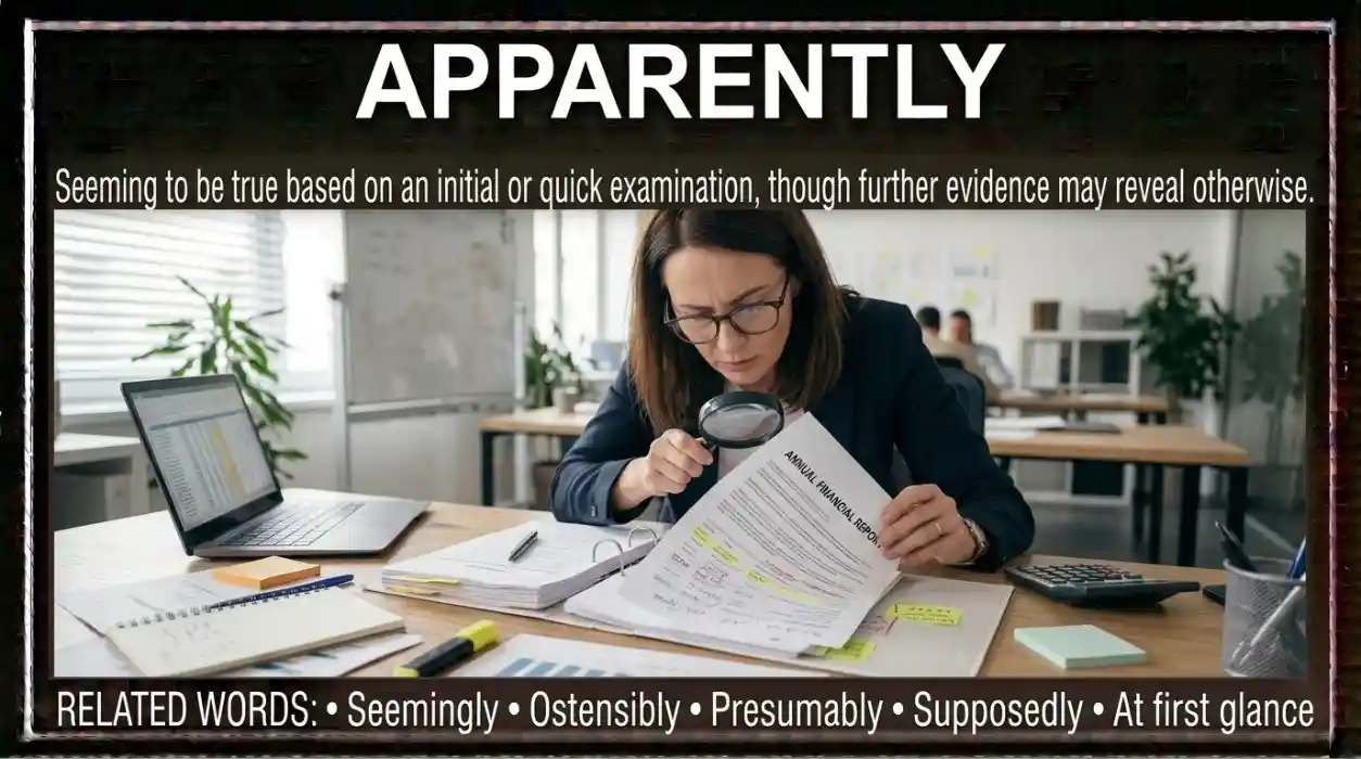 At first glance refers to what seems true during an initial or quick examination.