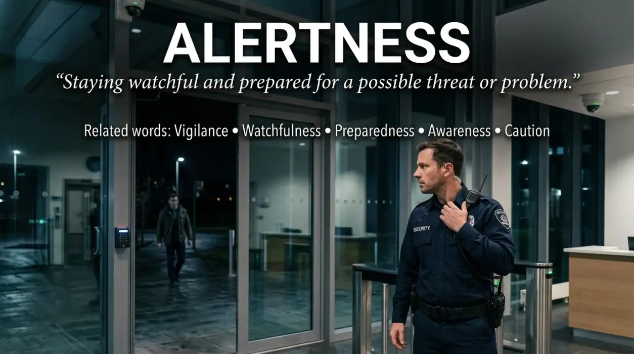 Being on guard means staying watchful and prepared for a possible threat or problem.