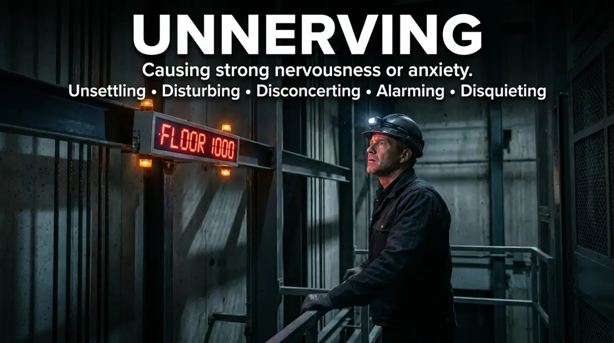 Causing strong nervousness or anxiety.