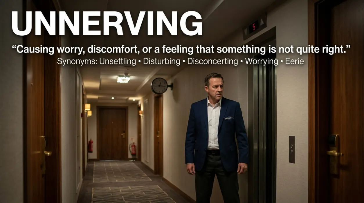 Causing worry, discomfort, or a feeling that something is not quite right.