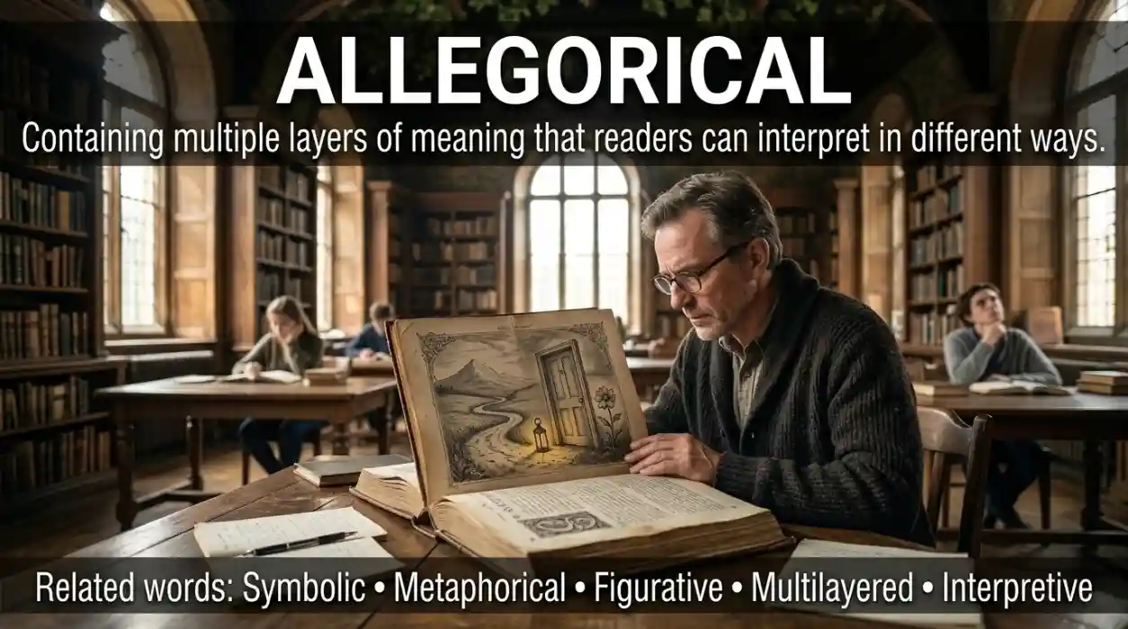  Containing several levels of meaning that readers can interpret differently.