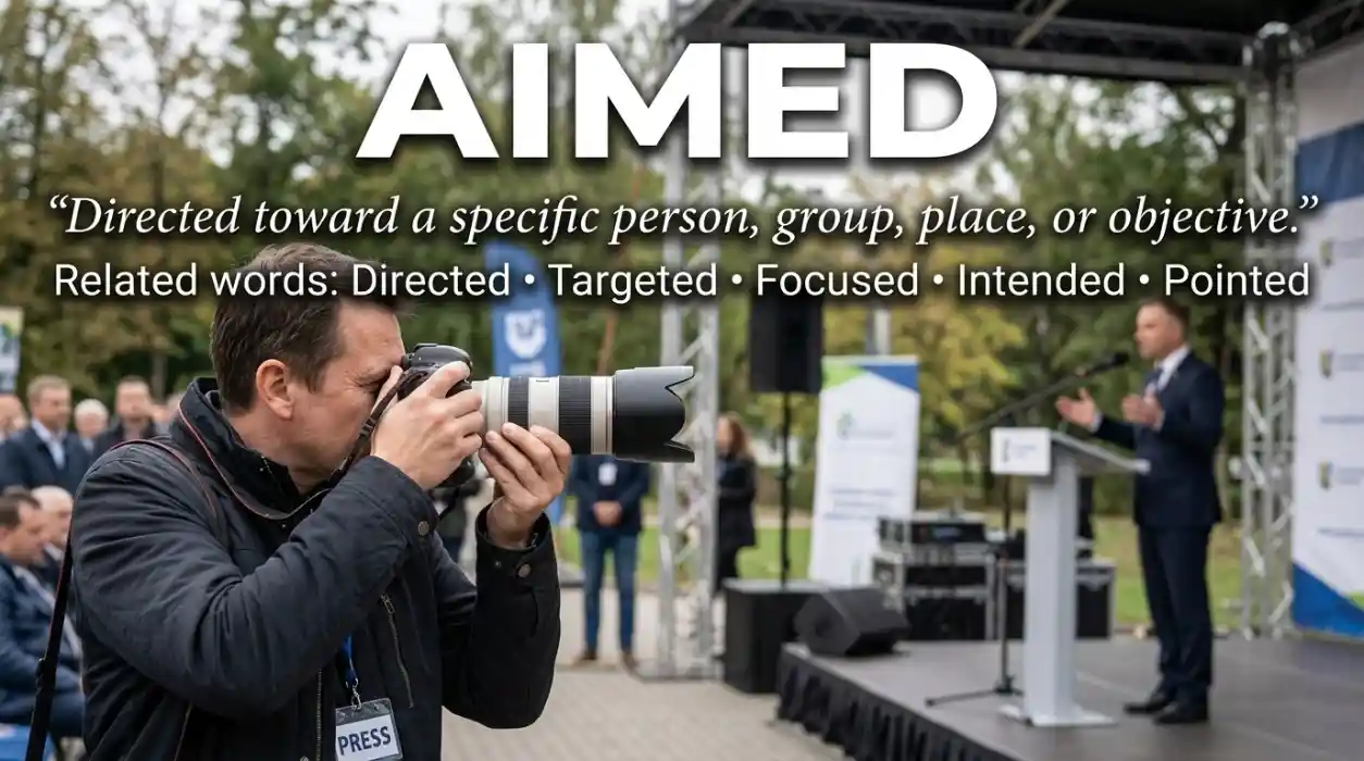 Directed toward a specific person, group, place, or objective.