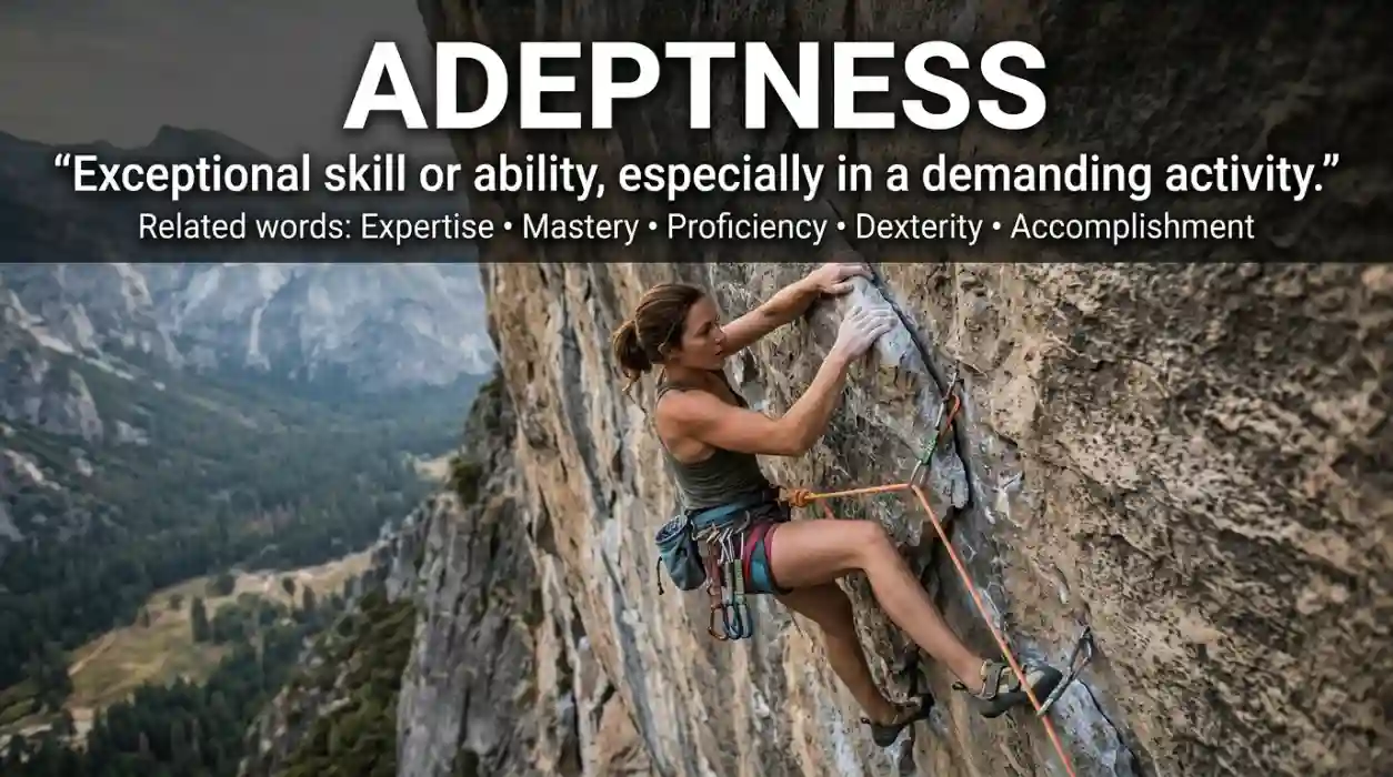 Exceptional skill or ability, especially in a demanding activity.