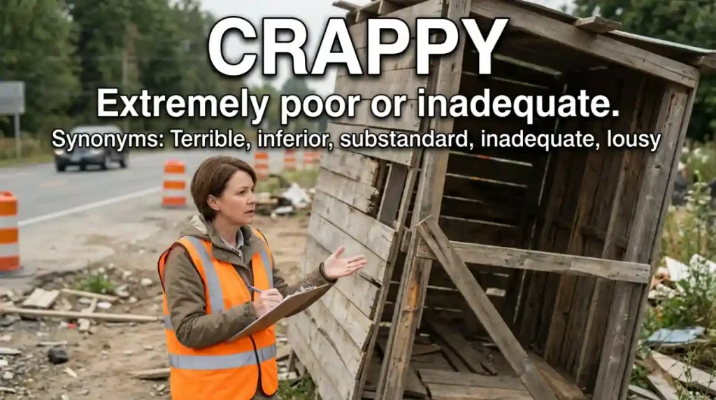 Extremely poor or inadequate.