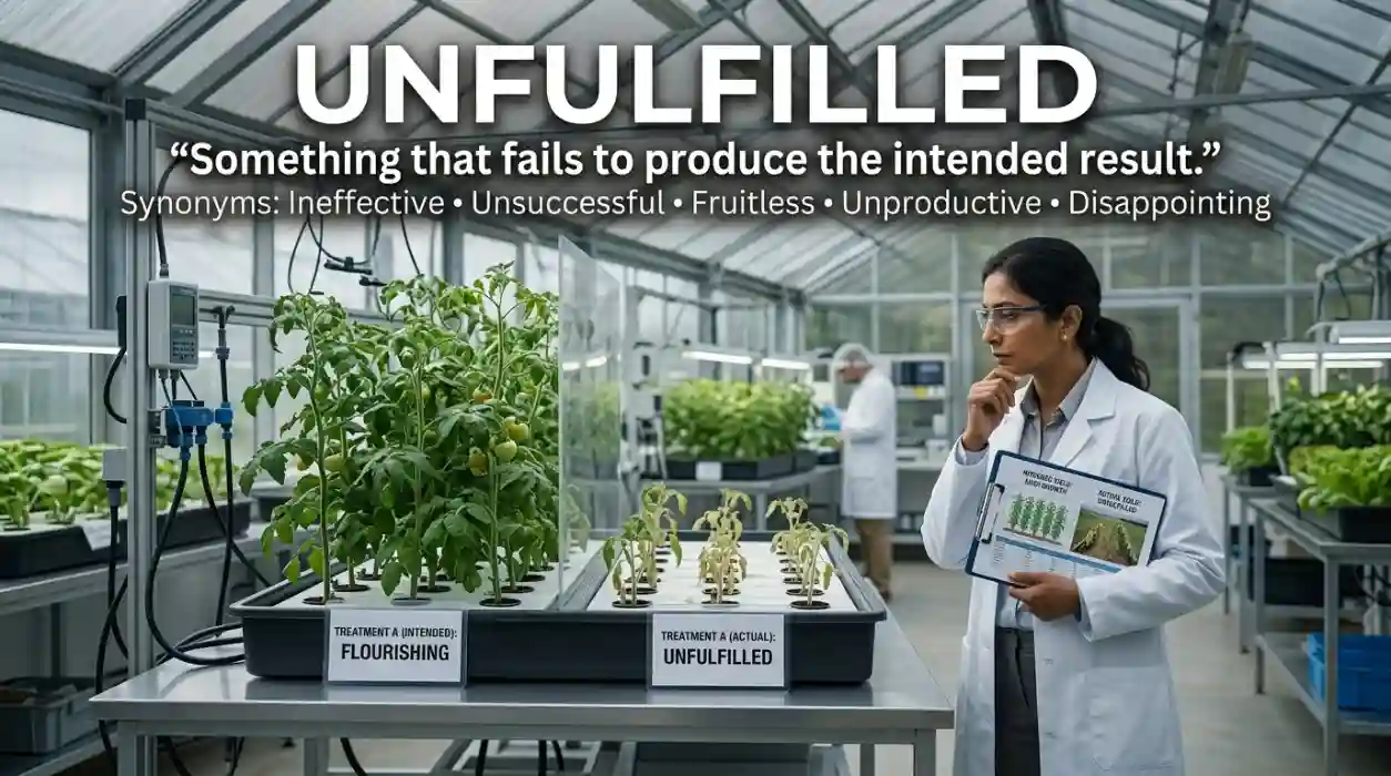  Failing to produce the intended result.