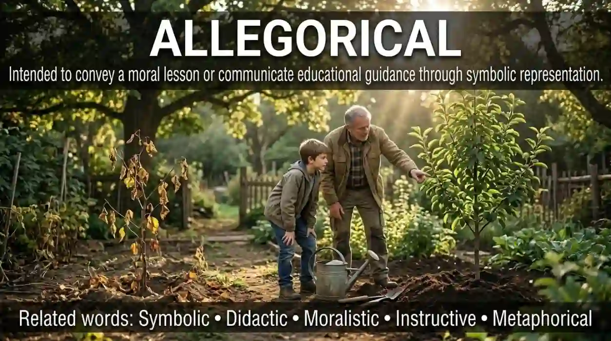  Intended to teach a lesson or communicate moral or educational guidance.