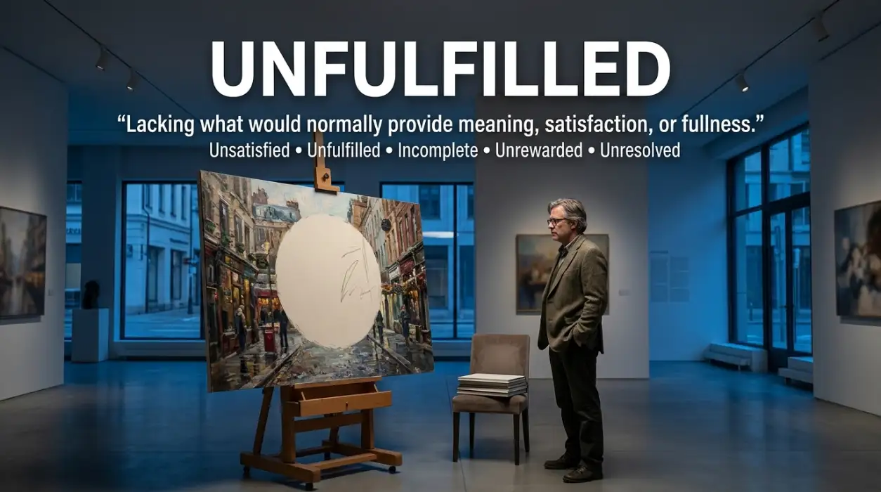 Lacking something that would normally provide meaning, satisfaction, or fullness.