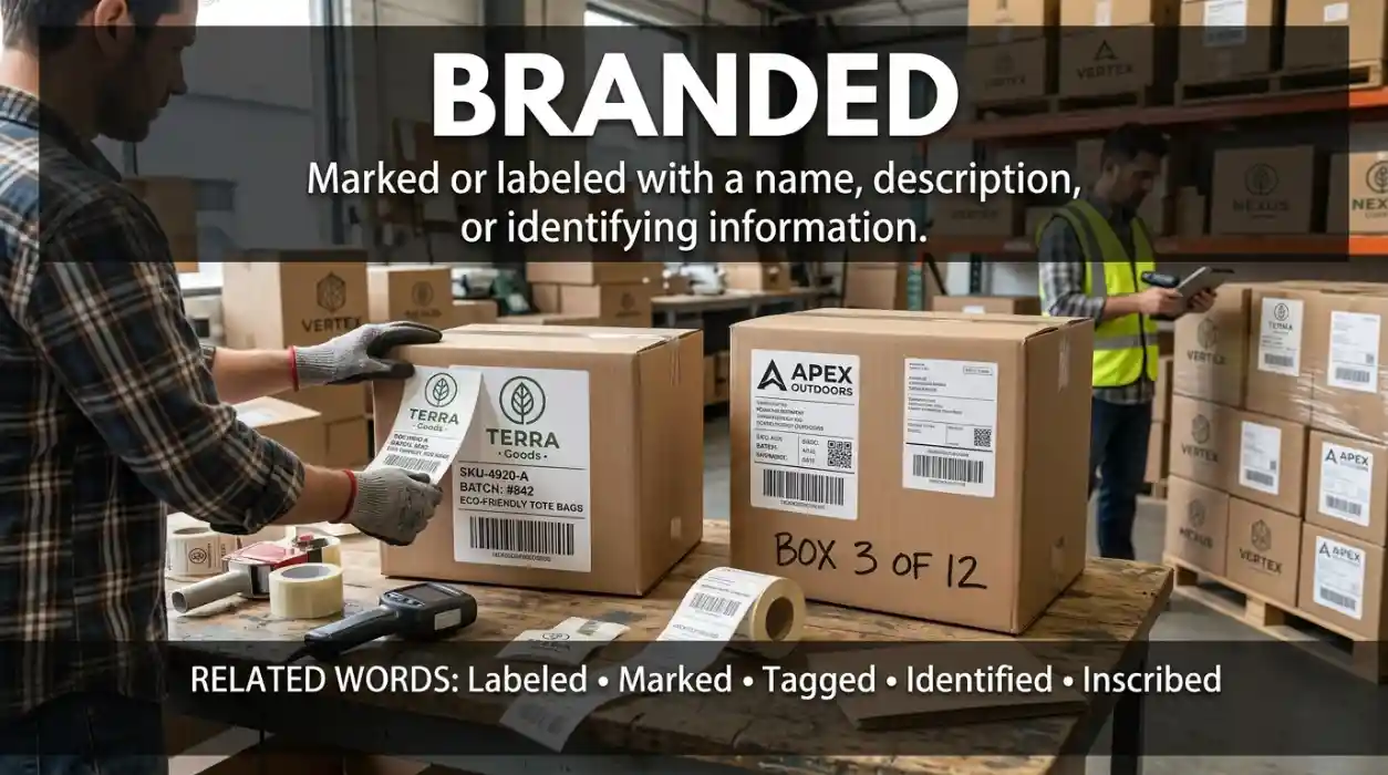 Marked with a name, description, or identifying information.