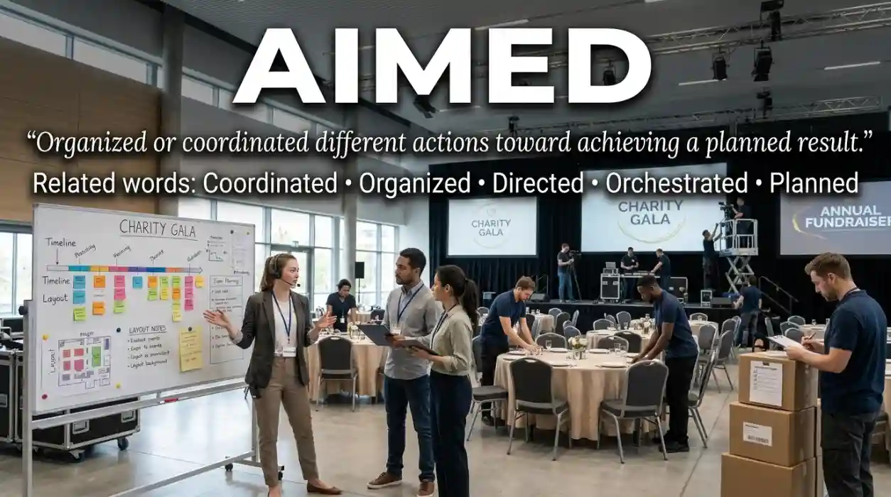 Organized or coordinated different actions to achieve a planned result.