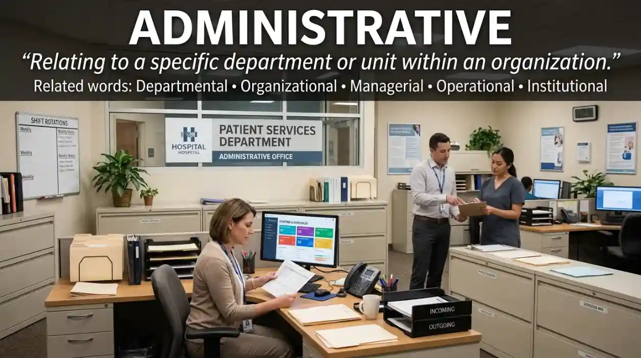 Relating to a particular department within an organization.