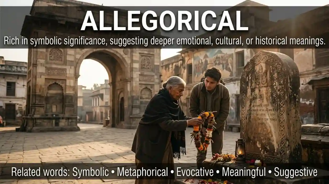 Rich in symbolic significance, often suggesting emotional, cultural, or historical meanings.