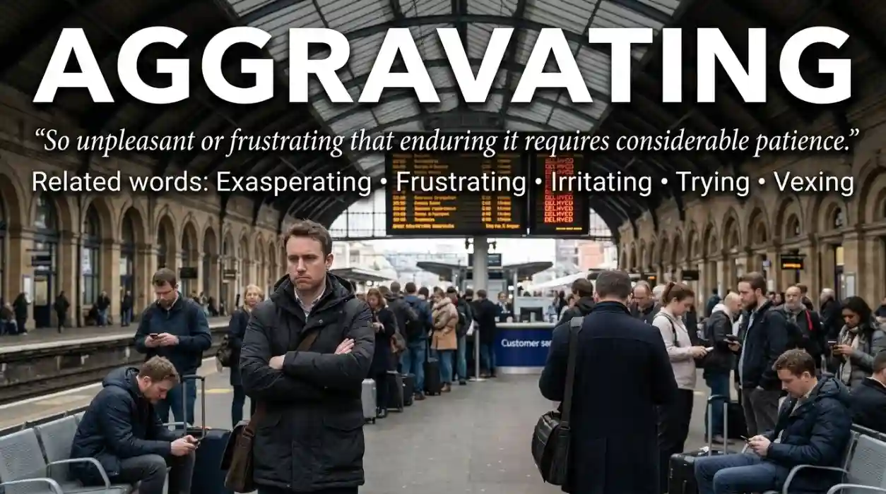 So unpleasant or frustrating that enduring it requires considerable patience.