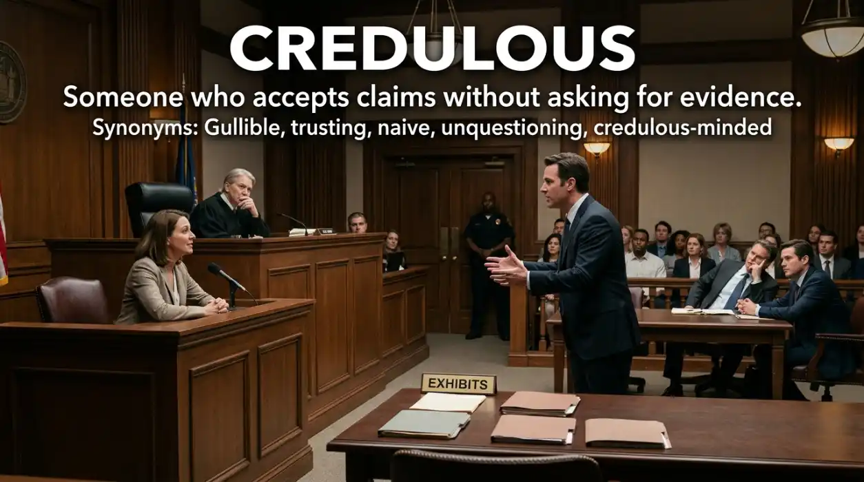 Someone who accepts claims without asking for evidence.