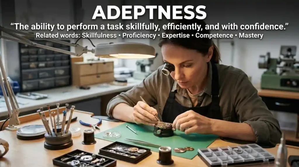 Synonym for Adeptness