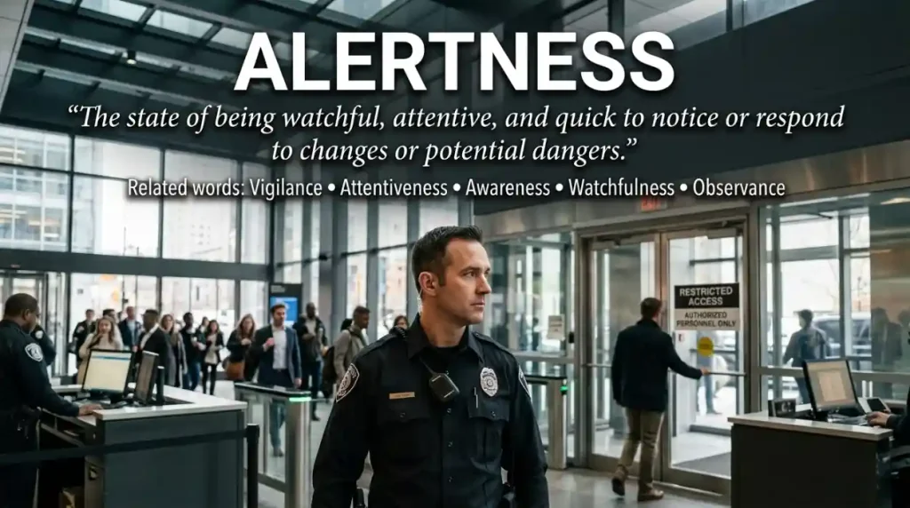 Synonym for Alertness