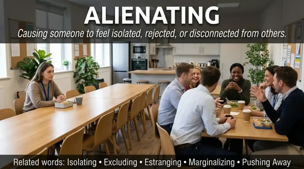 synonym for alienating