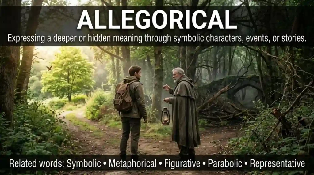 synonym for allegorical