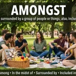 Synonym for Amongst