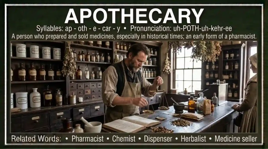 synonym for apothecary
